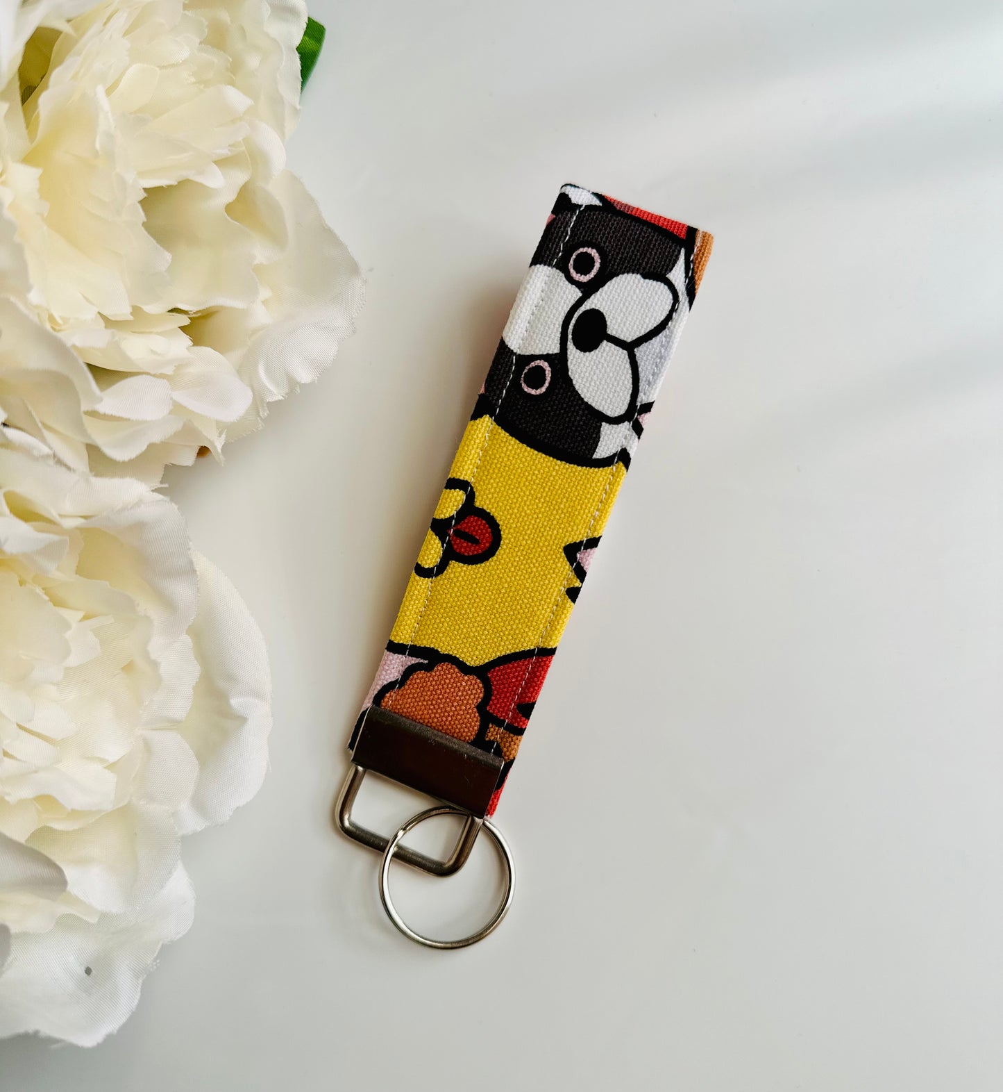 Dog Print Keyfob Keychain