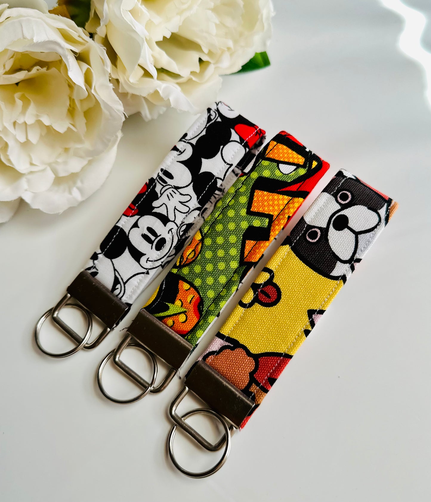 Dog Print Keyfob Keychain