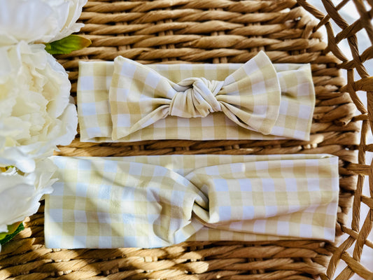 Yellow Stripe Matching Headband