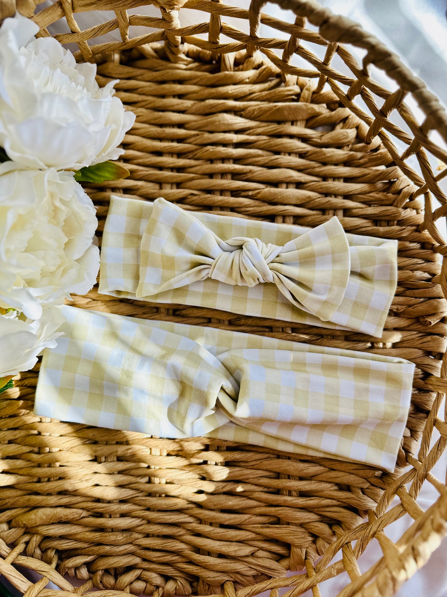 Yellow Stripe Matching Headband