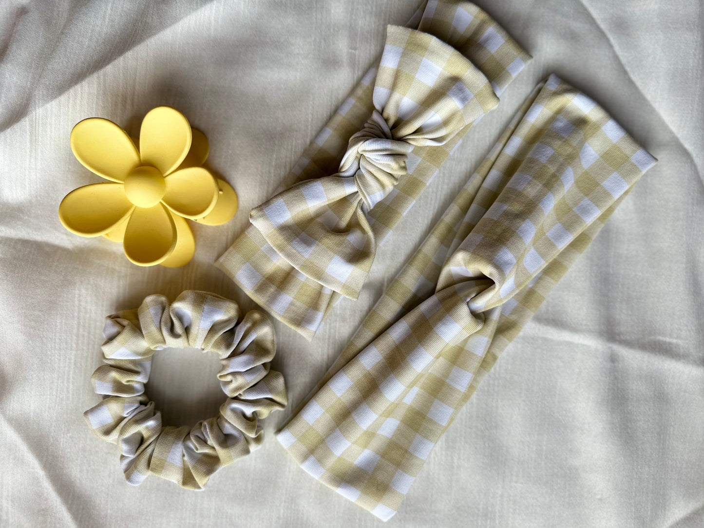 Yellow Stripe Matching Headband