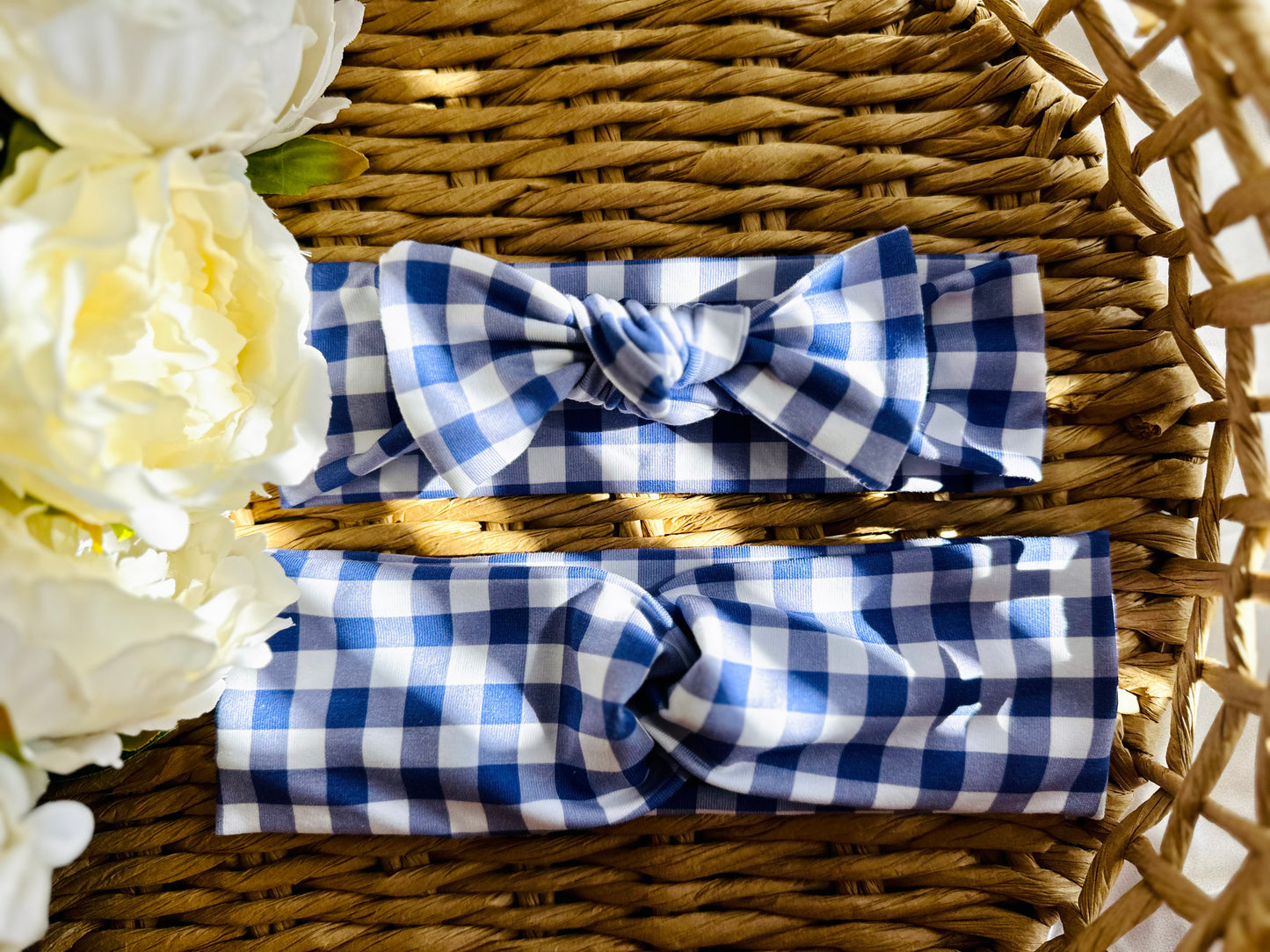 Blue Stripe Matching Headband