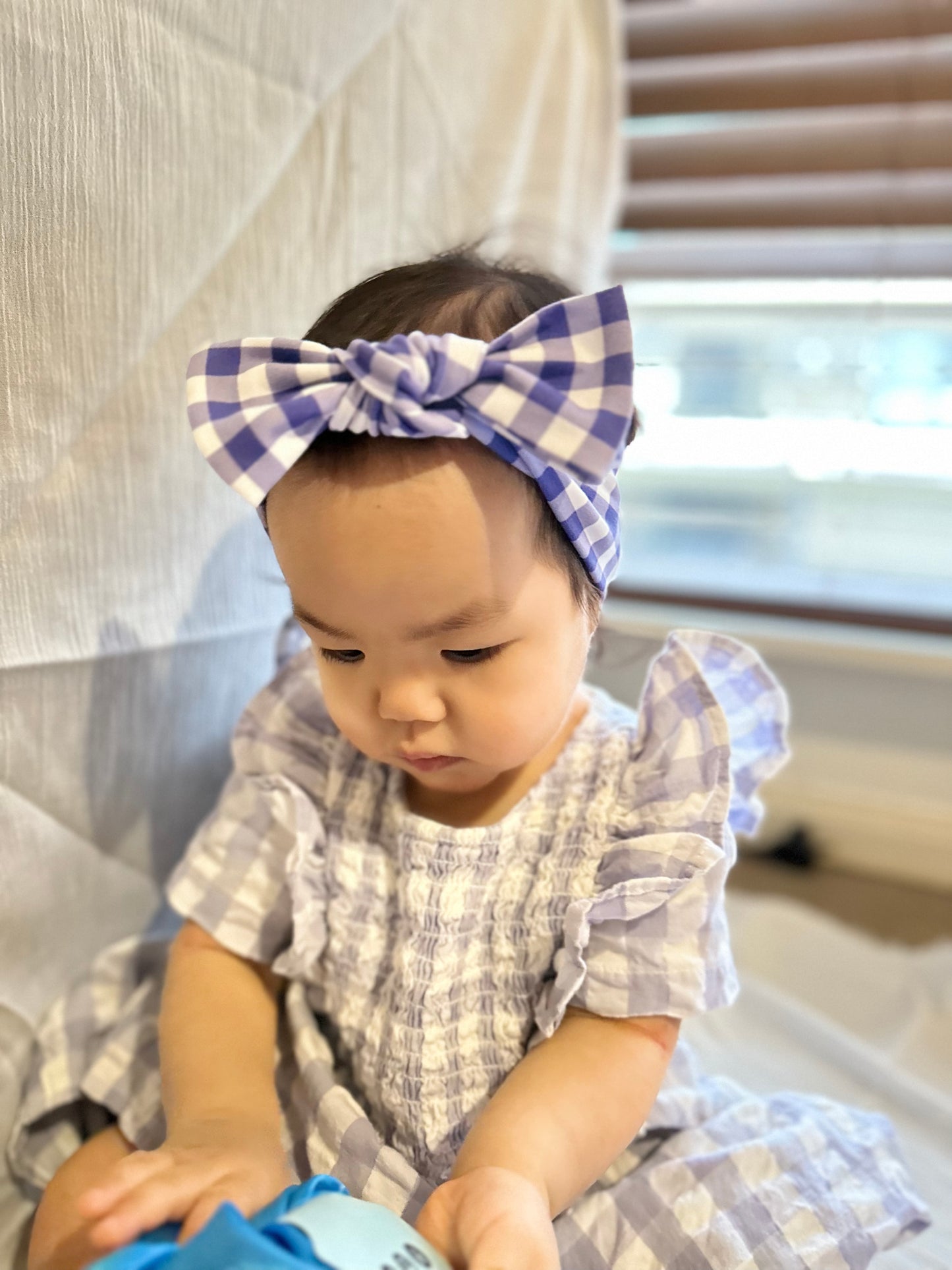 Blue Stripe Matching Headband