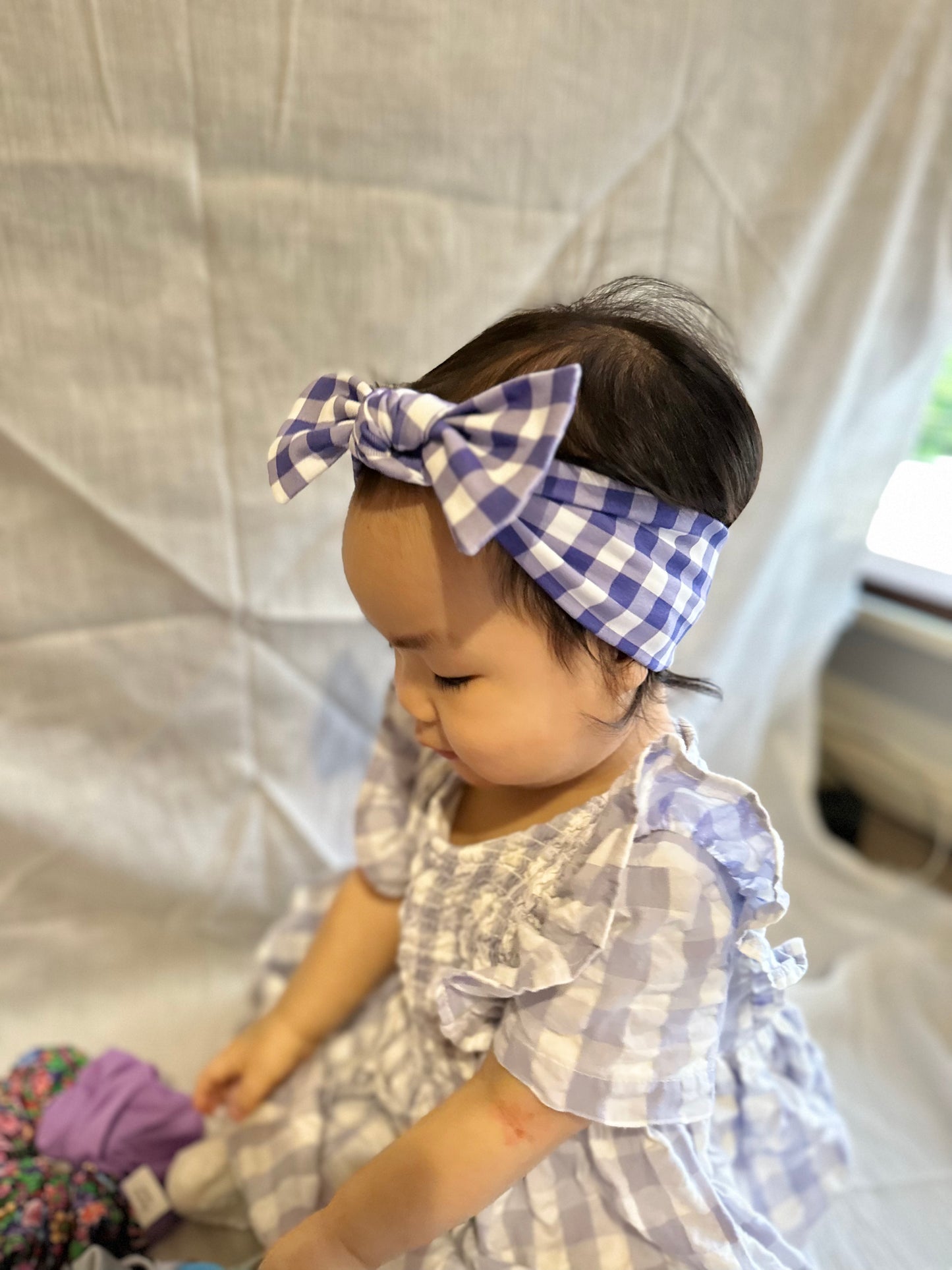 Blue Stripe Matching Headband