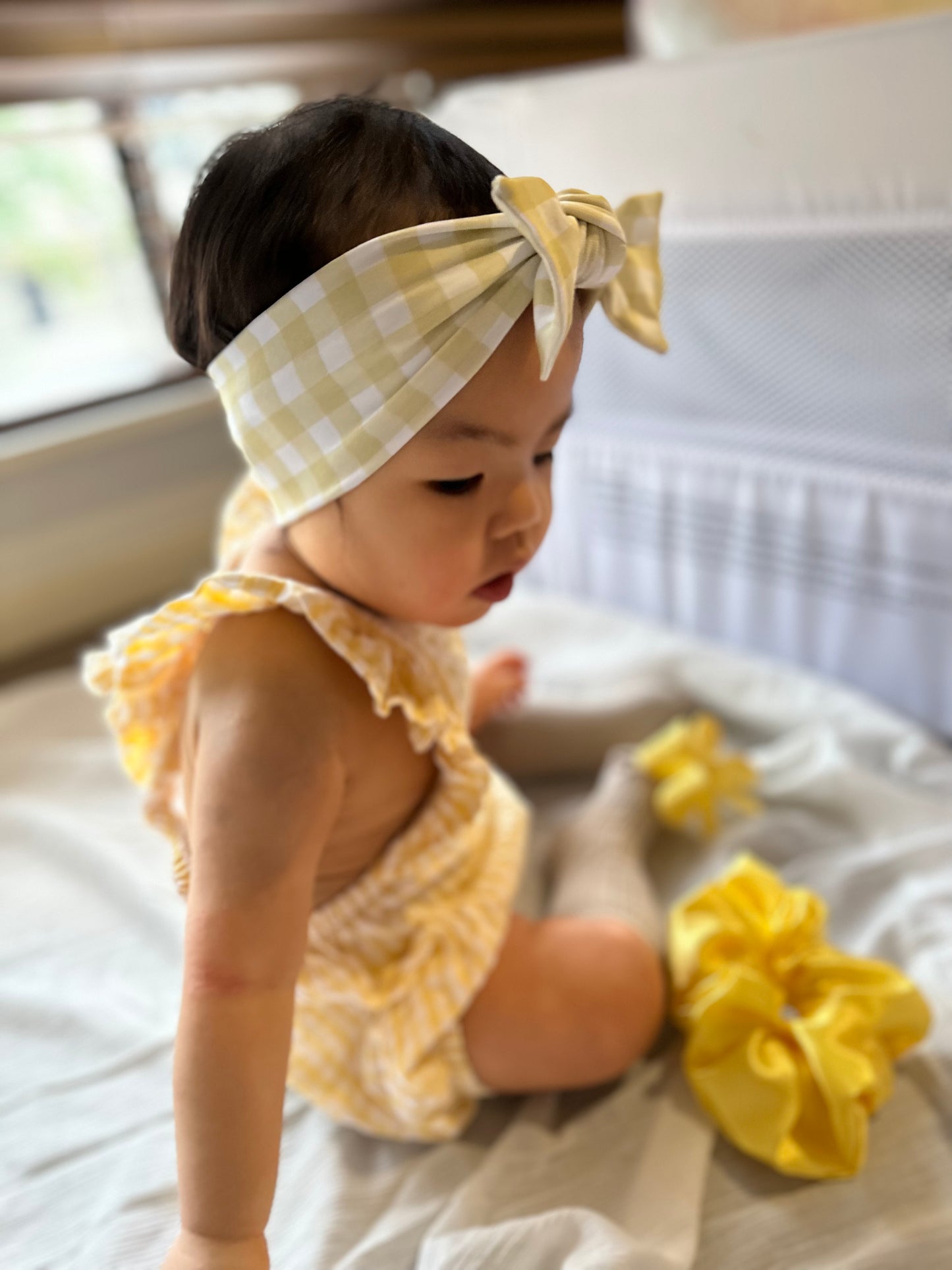 Yellow Stripe Matching Headband