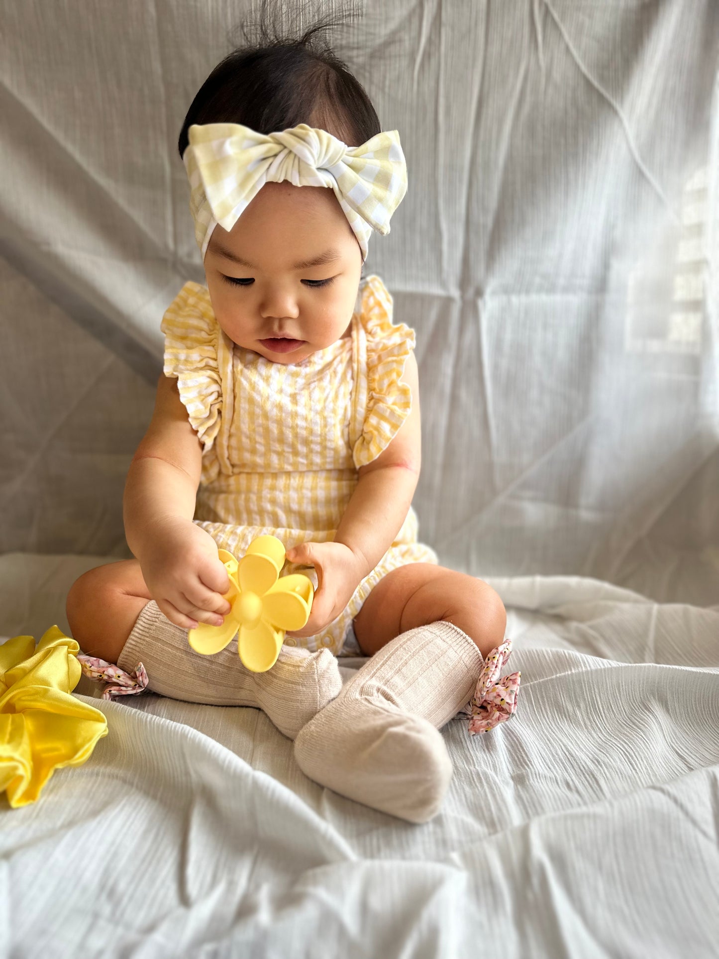 Yellow Stripe Matching Headband