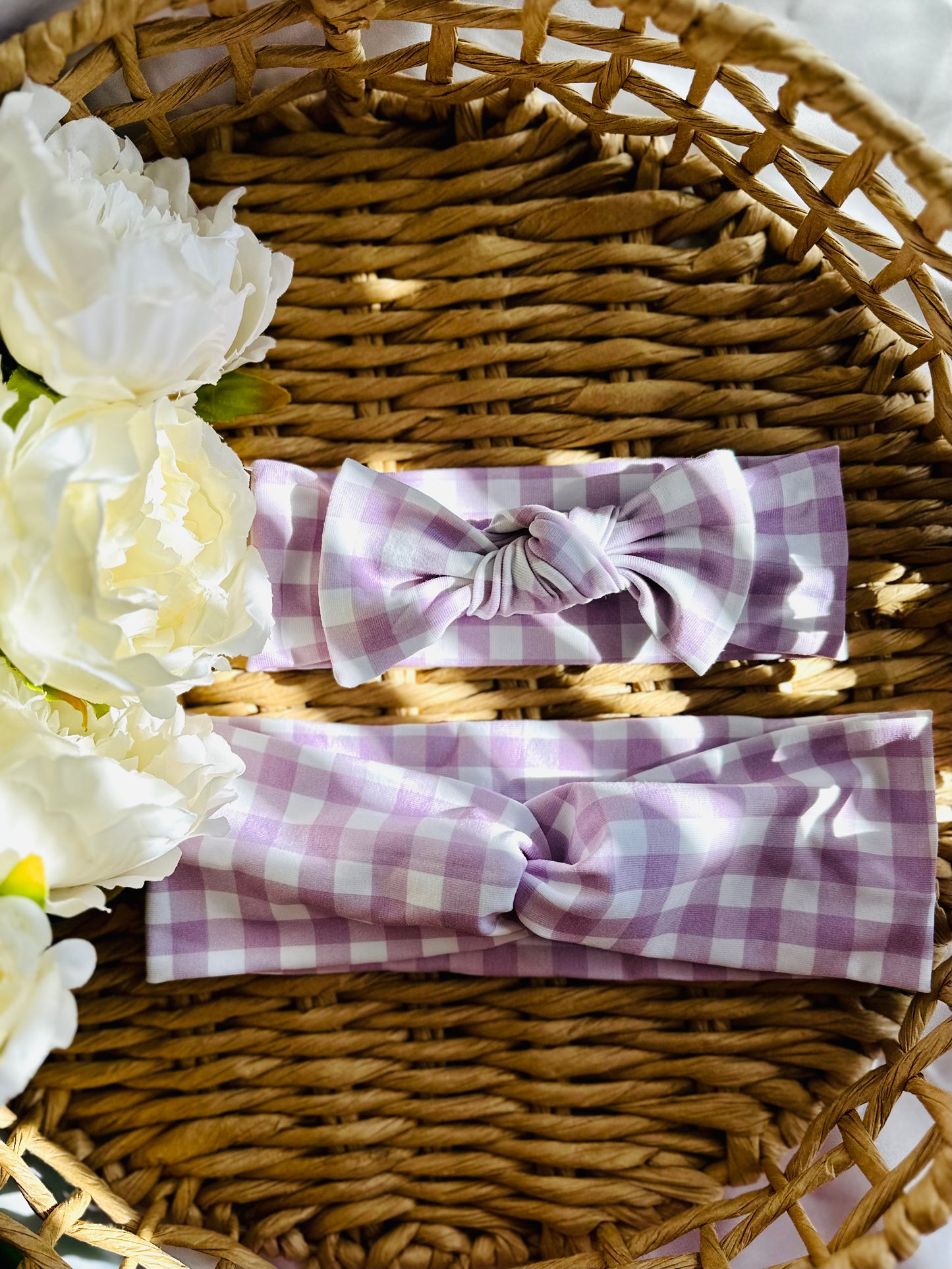 Purple Stripe Matching Headband