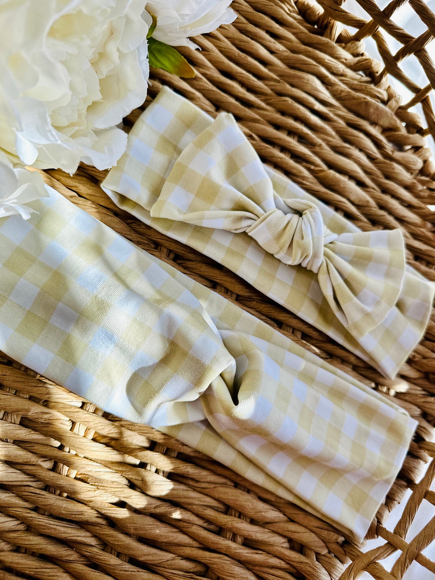 Yellow Stripe Matching Headband