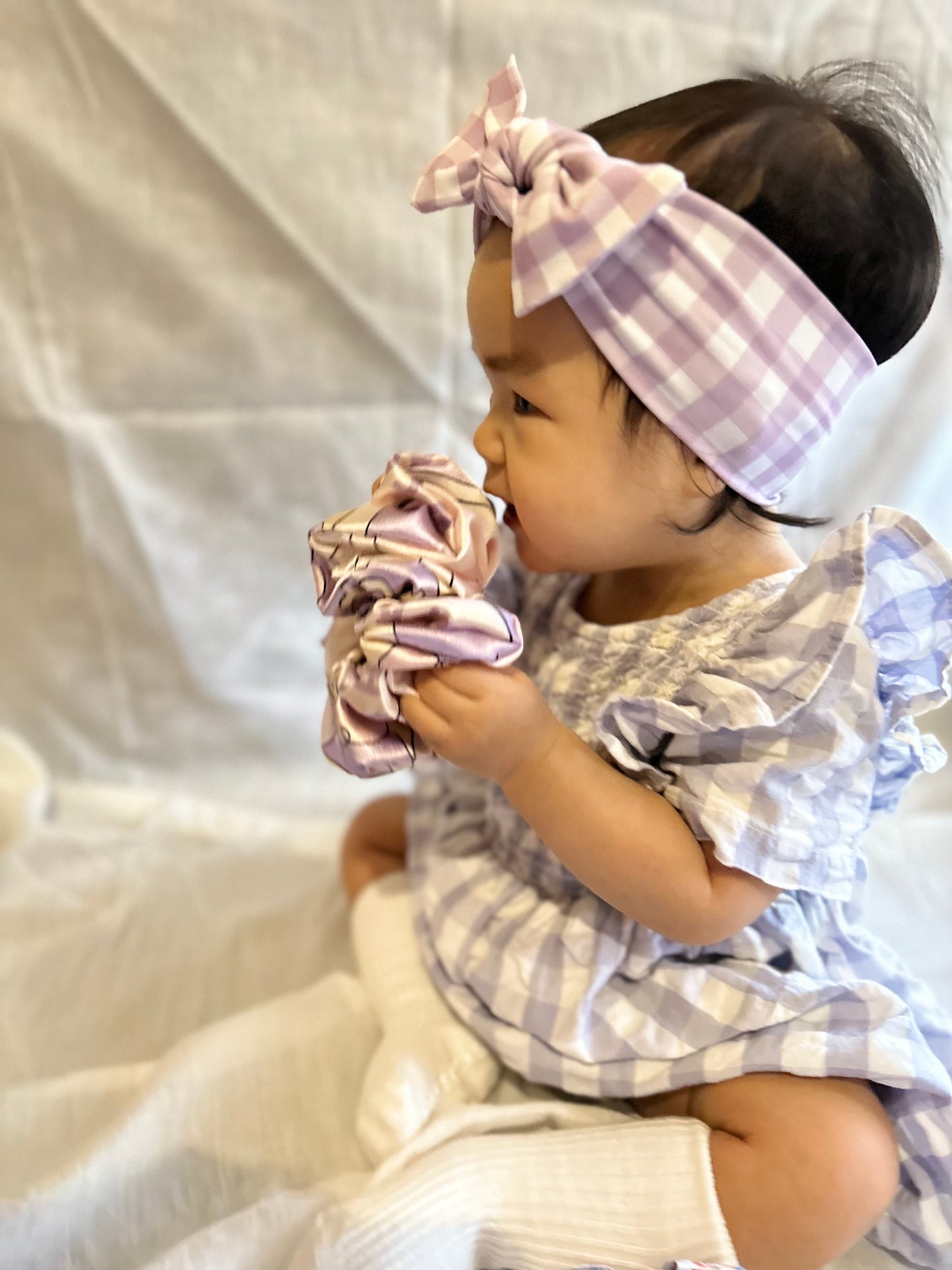 Purple Stripe Matching Headband