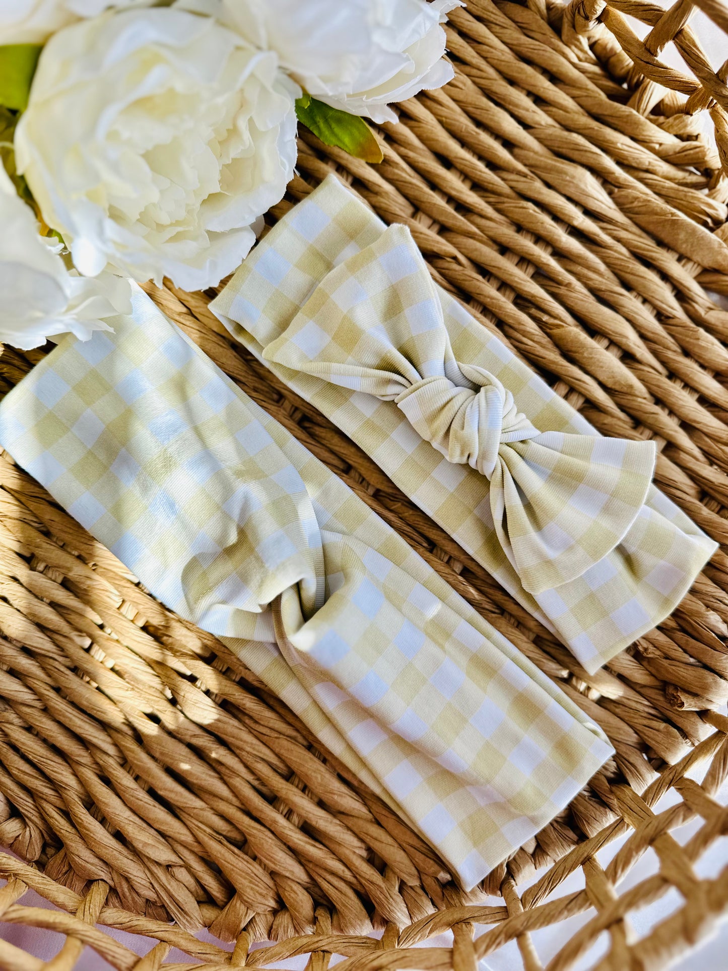 Yellow Stripe Matching Headband