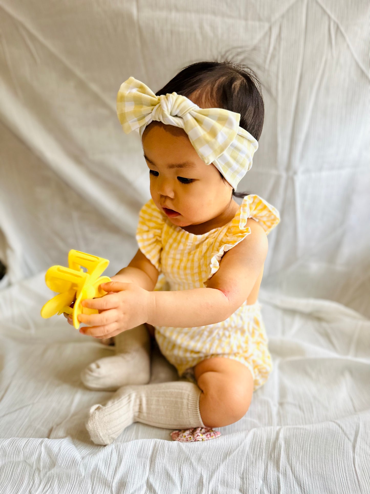 Yellow Stripe Matching Headband