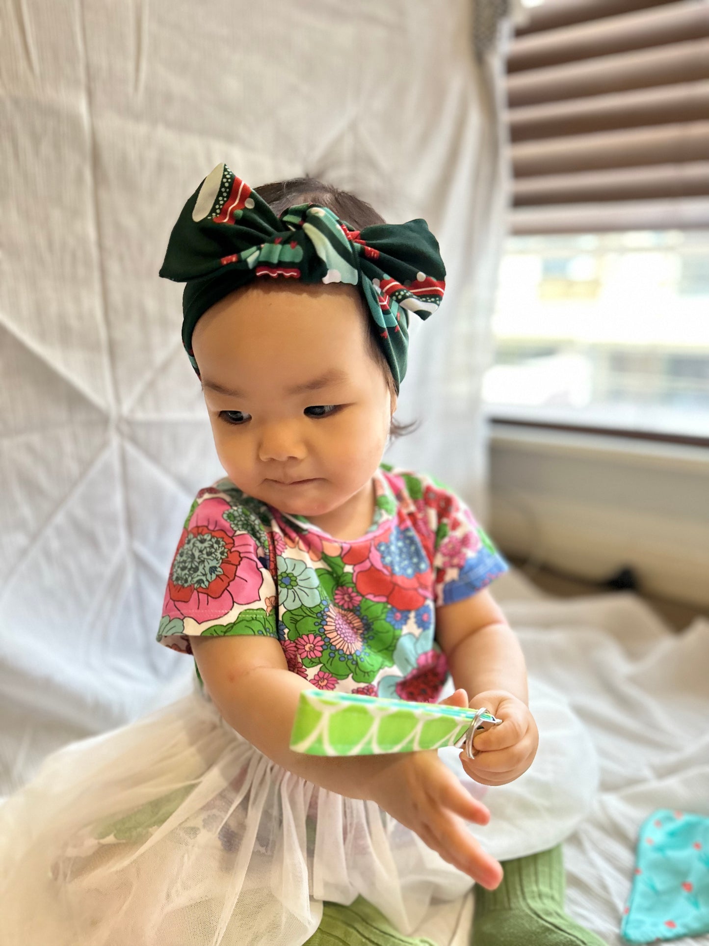 Rainbow/Green Matching Headband