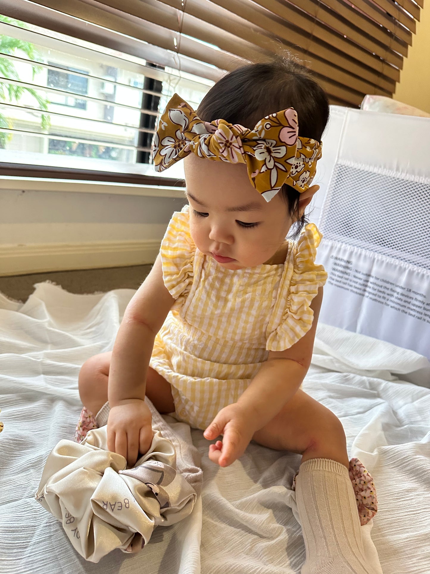 Mustard Floral Matching Headband