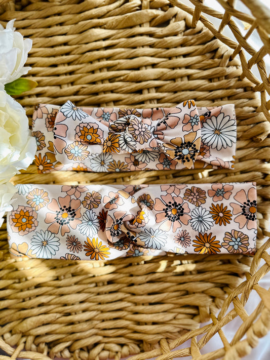 Boho Floral Matching Headband