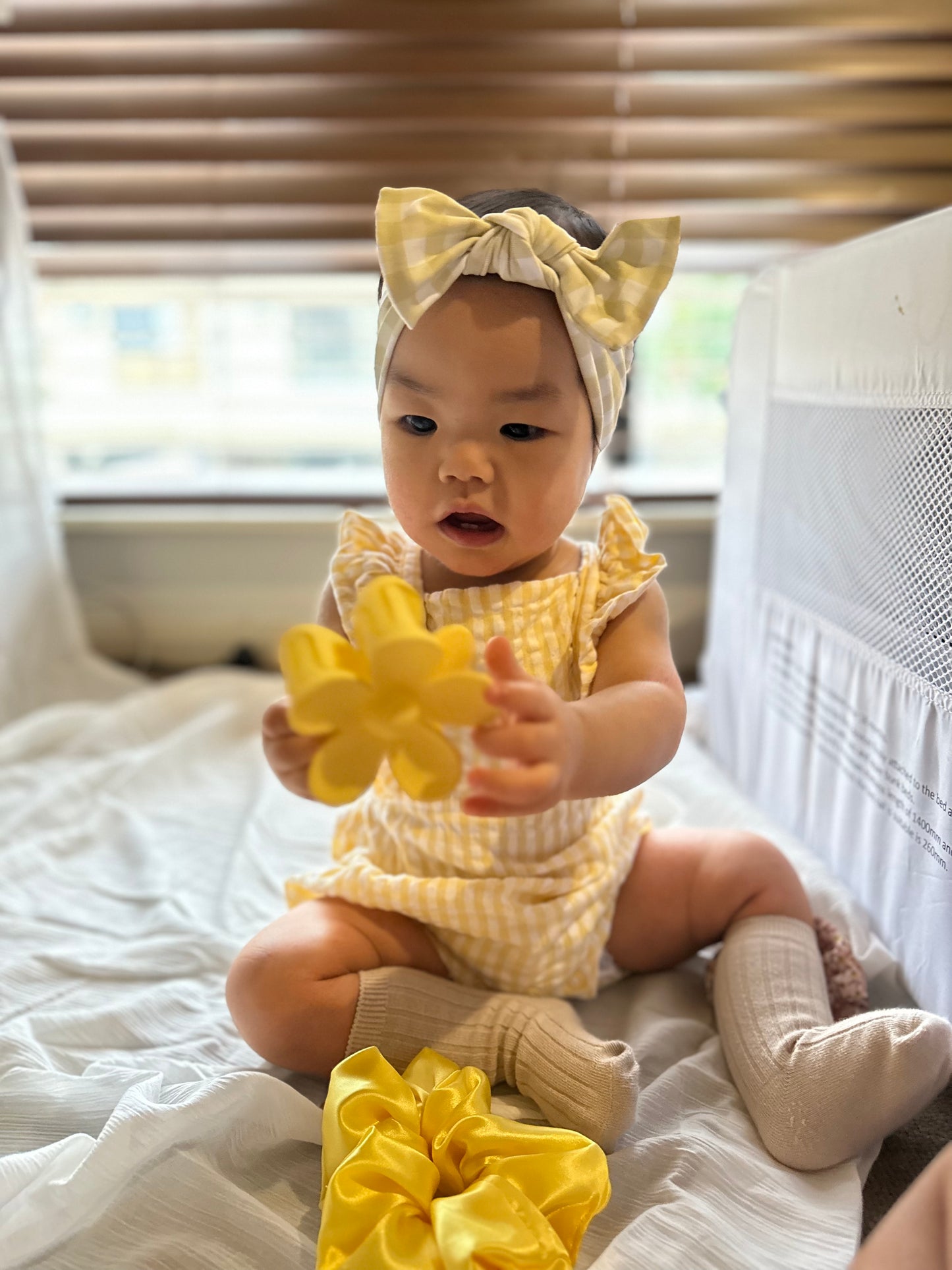 Yellow Stripe Matching Headband