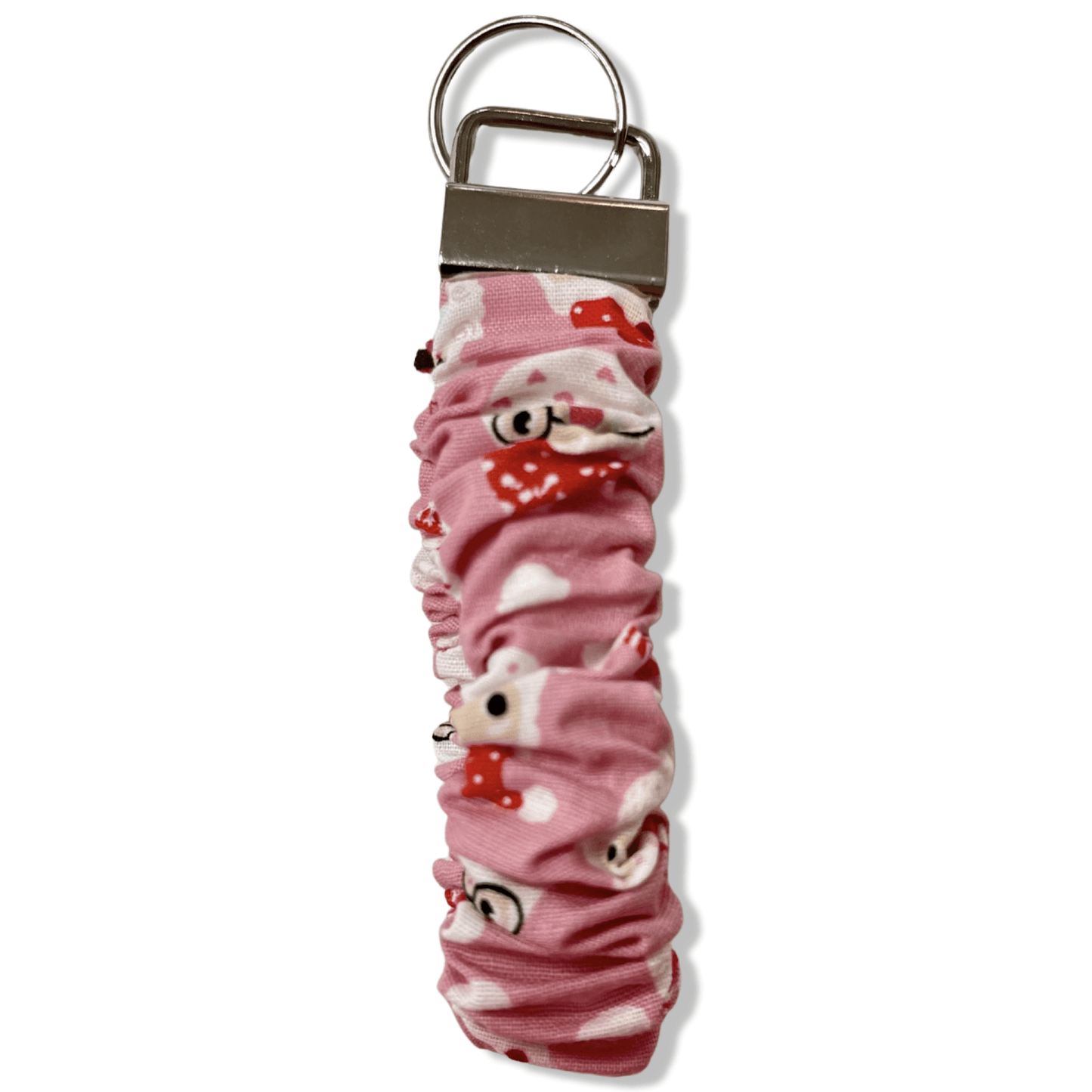 Pink Santa Wristlet