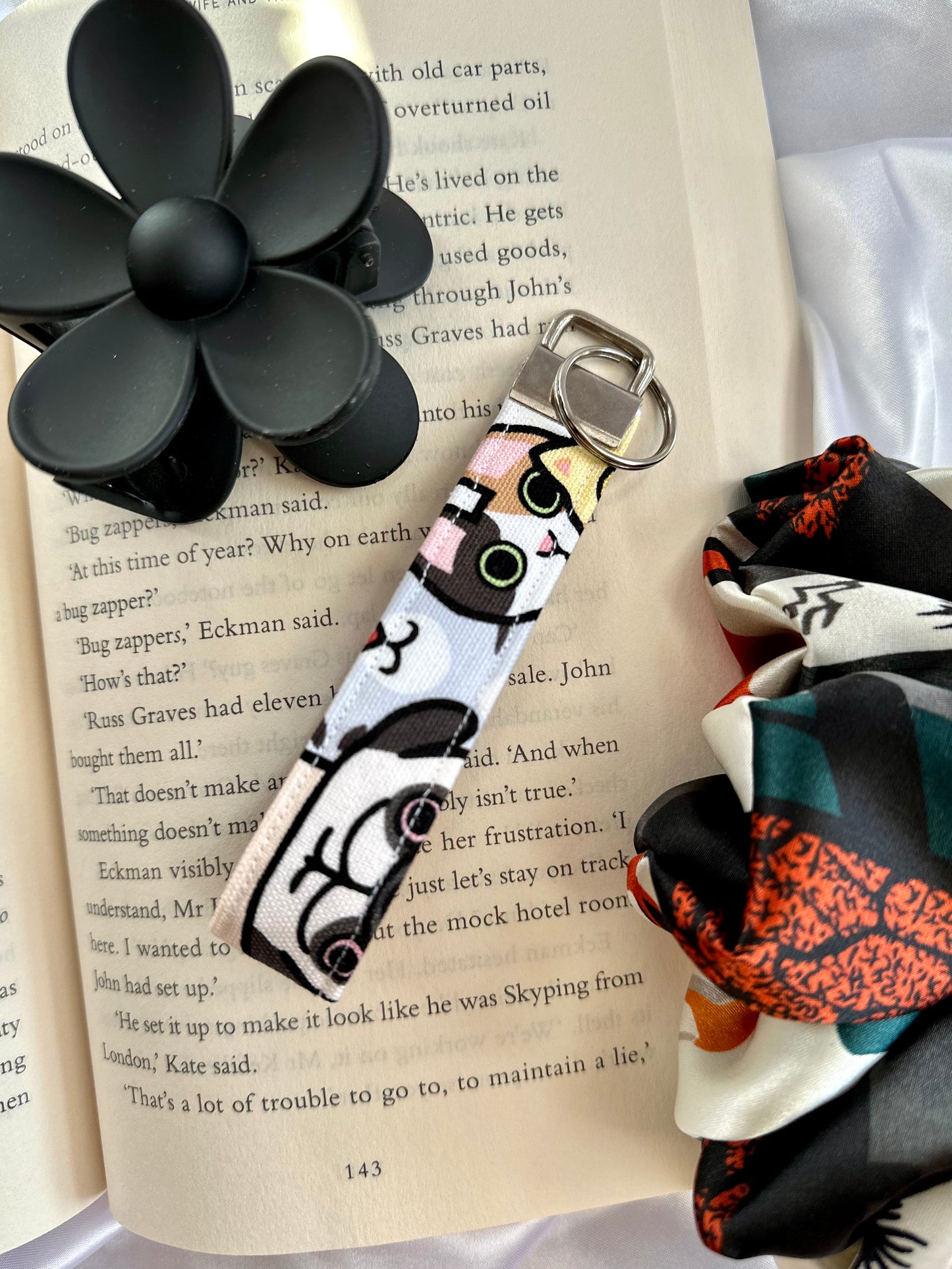 Dog Print Keyfob Keychain