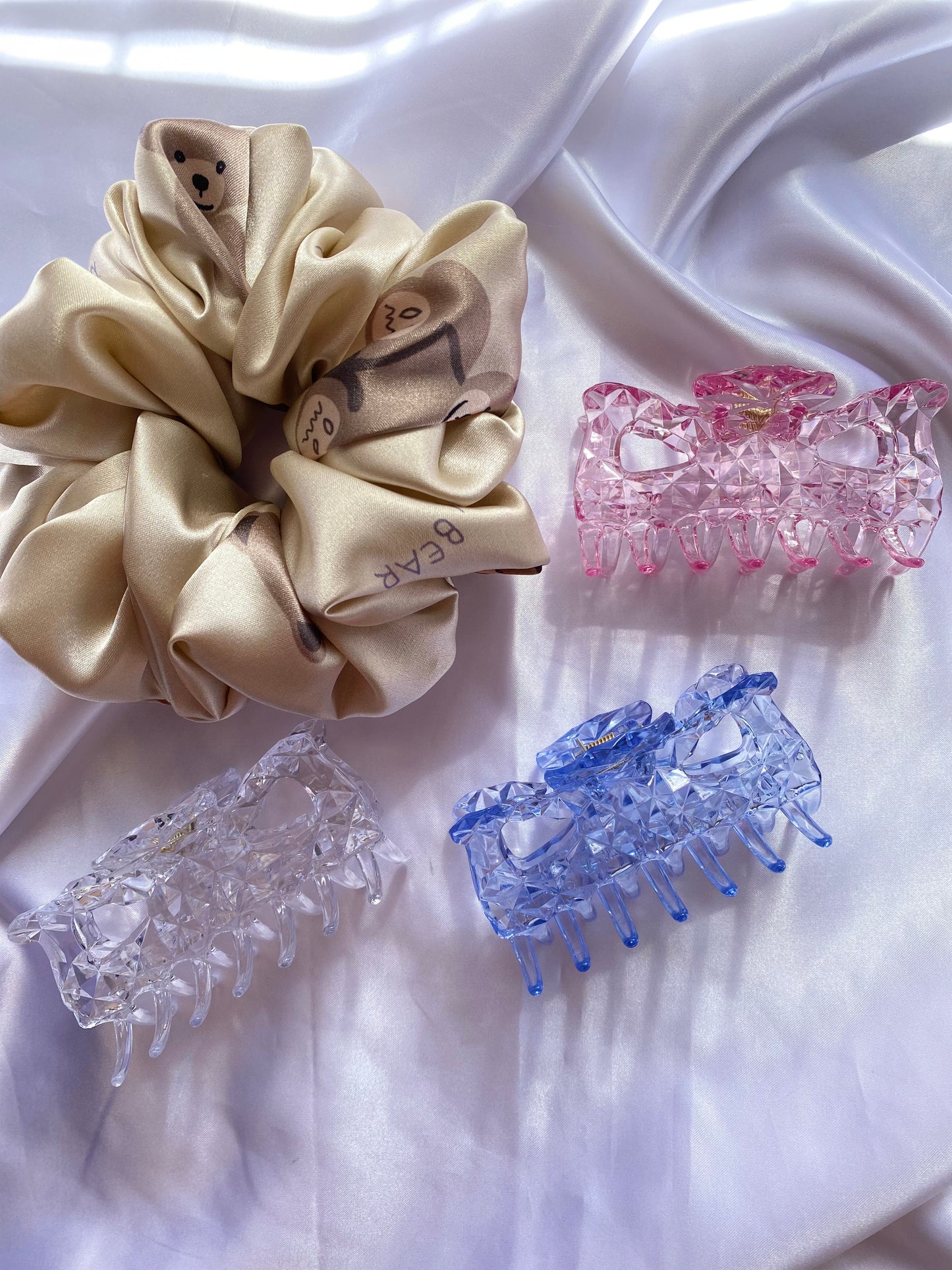 CLEAR ACRYLIC HAIR CLAWS