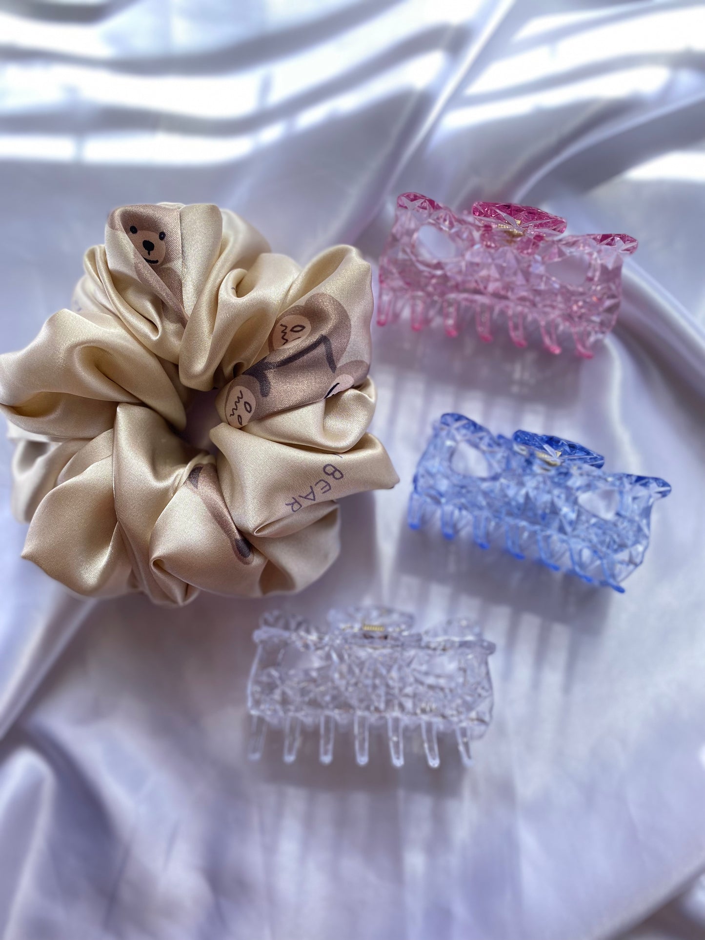 CLEAR ACRYLIC HAIR CLAWS